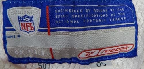 2005-ben a San Francisco 49ers Üres Játék Kiadott Fehér Jersey Reebok 50 DP24071 - Aláíratlan NFL Játék