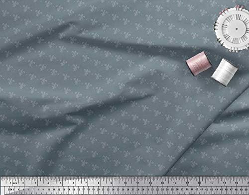 Soimoi Pamut Jersey Anyagból Dot & Fleur De Lis Damaszt Nyomtatási Anyag A gyár által 58 cm Széles