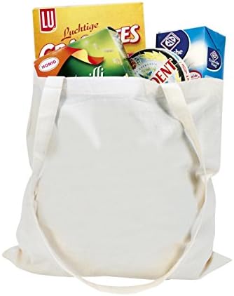 eBuyGB Csomag 50 Természetes Pamut Bevásárló Tote Bags - Vásárlók