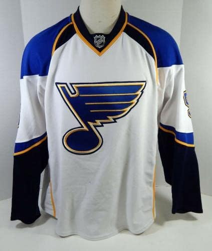 A St. Louis Blues Michal Birner 56 Játék Kiadott Fehér Jersey DP12311 - Játék Használt NHL-Mezek