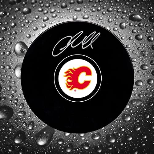 Jacob Markstrom Calgary Flames Dedikált Puck - Dedikált NHL Korong
