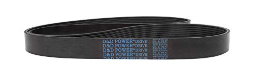 D&D PowerDrive 395L22 Poly V szíj 22 Zenekar, Gumi