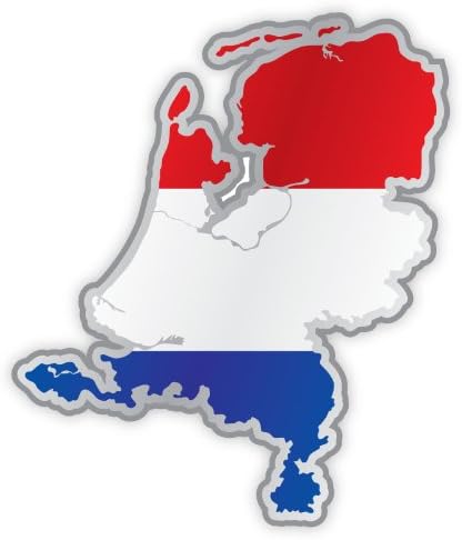 Hollandia térkép, Zászló, Matrica, Matrica 4 x 5