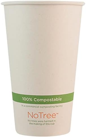 A világ Központú van (CU-PA-16K) Compostable Papír PLA-Bélelt 16 Uncia Kraft Kávés Csésze (Csomag 200)